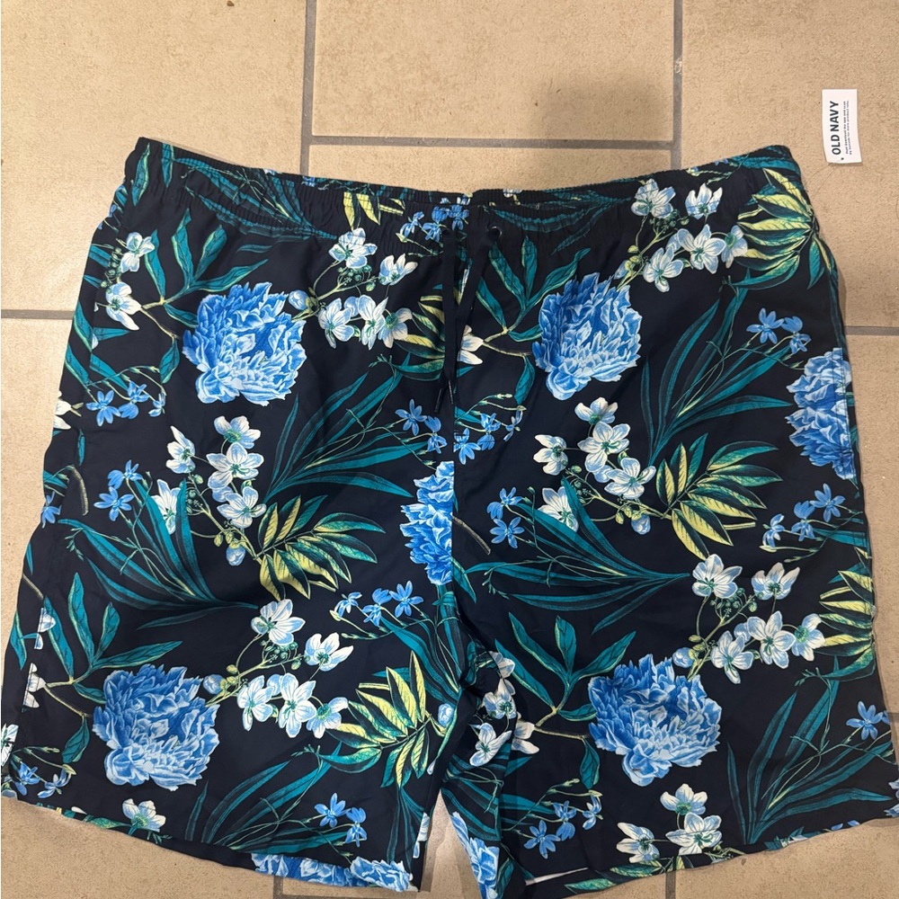 Floral Men's Swim Trunks